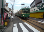 路面電車になる江ノ電