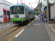 路面電車になる江ノ電